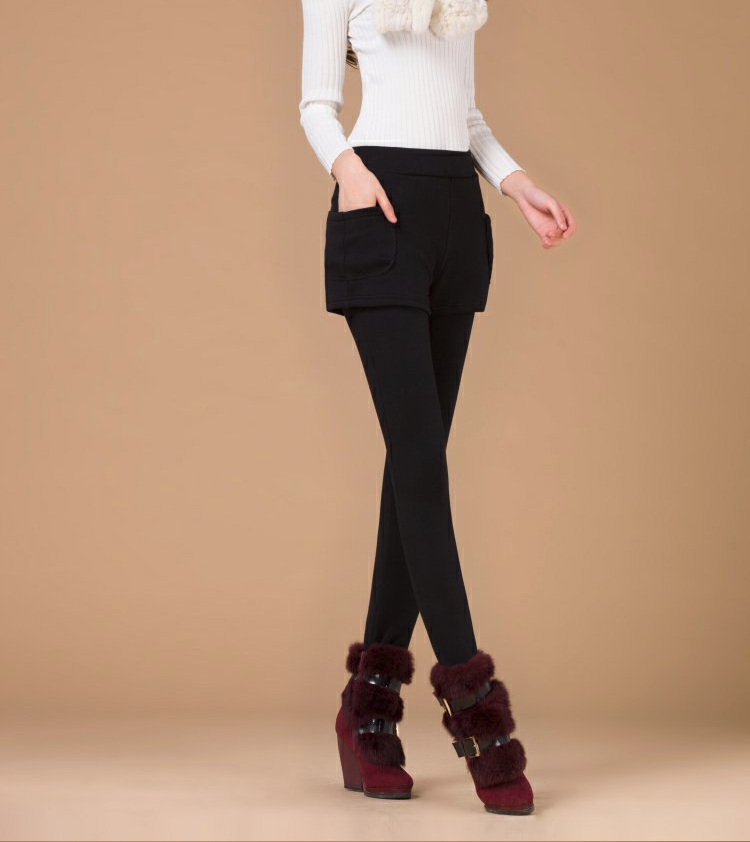 Thermal Leggings Jeggings Grey Trousers Ladies Asian Style 40 42 44 M L ...